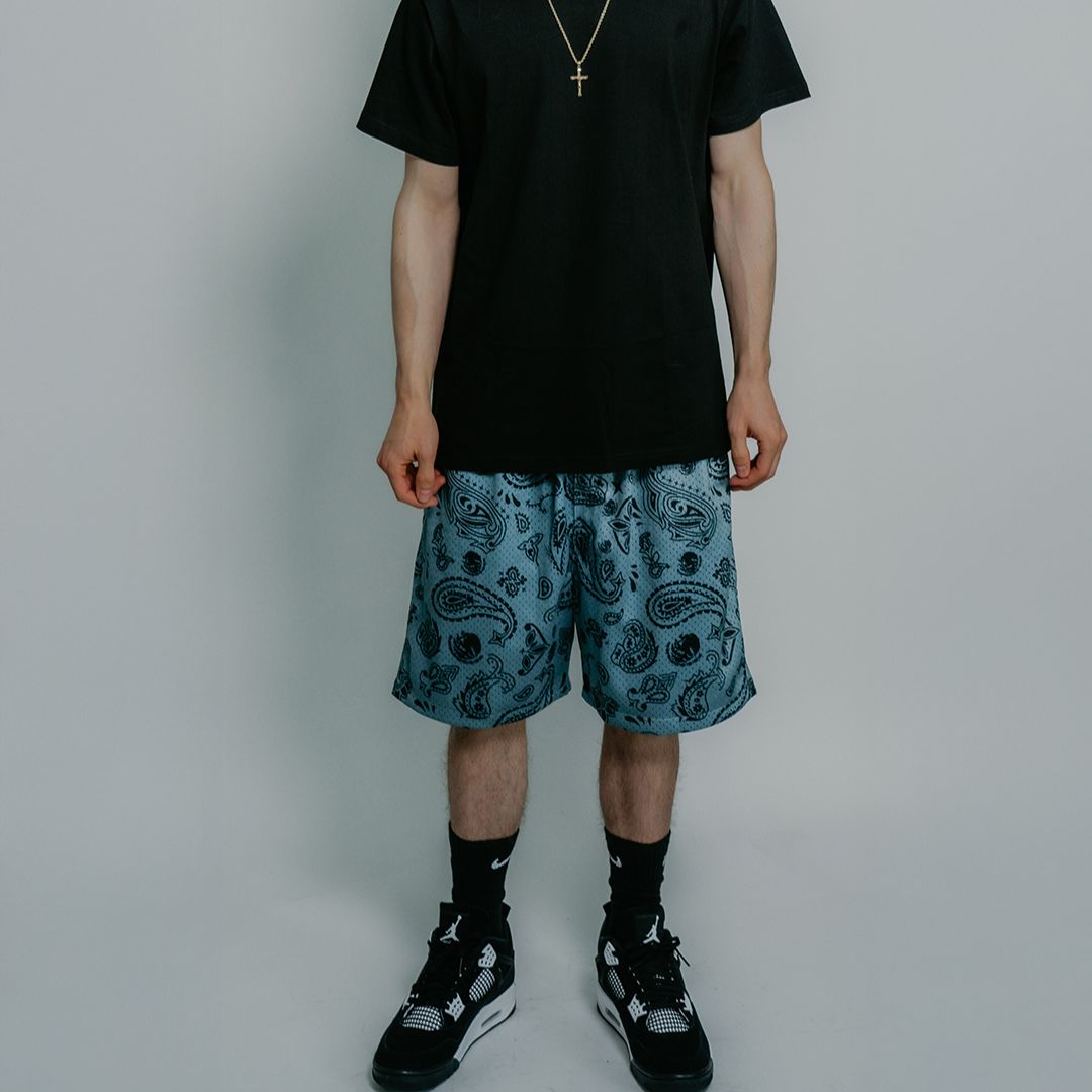 "Raza Paisley" Shorts (Gris)