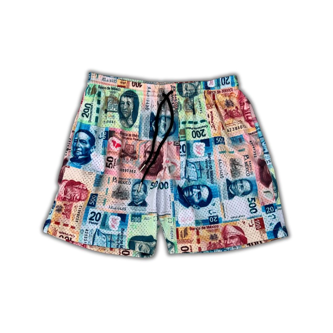 "Stacked Pesos" Shorts
