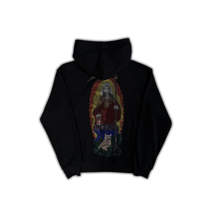 "Santa Muerte" Rhinestone Hoodie