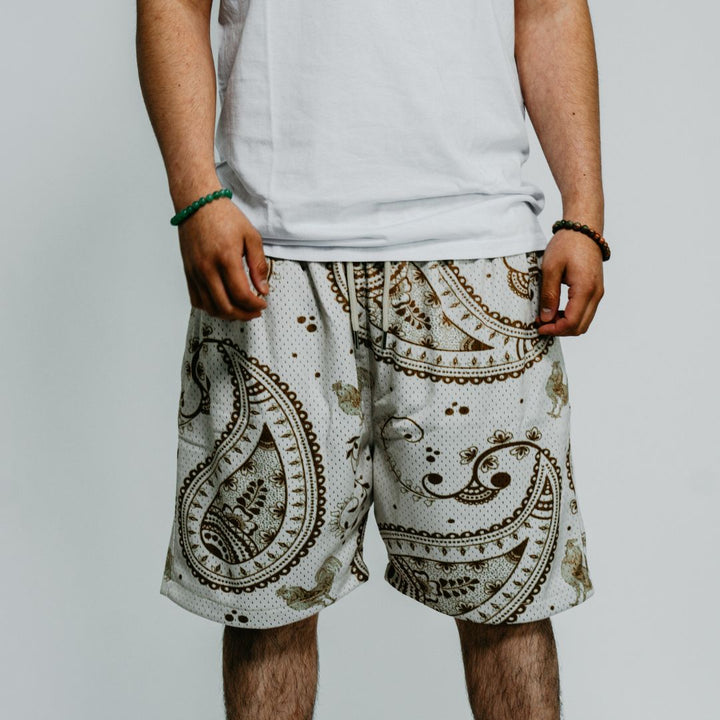 "Gallo Paisley" Shorts (Creme)