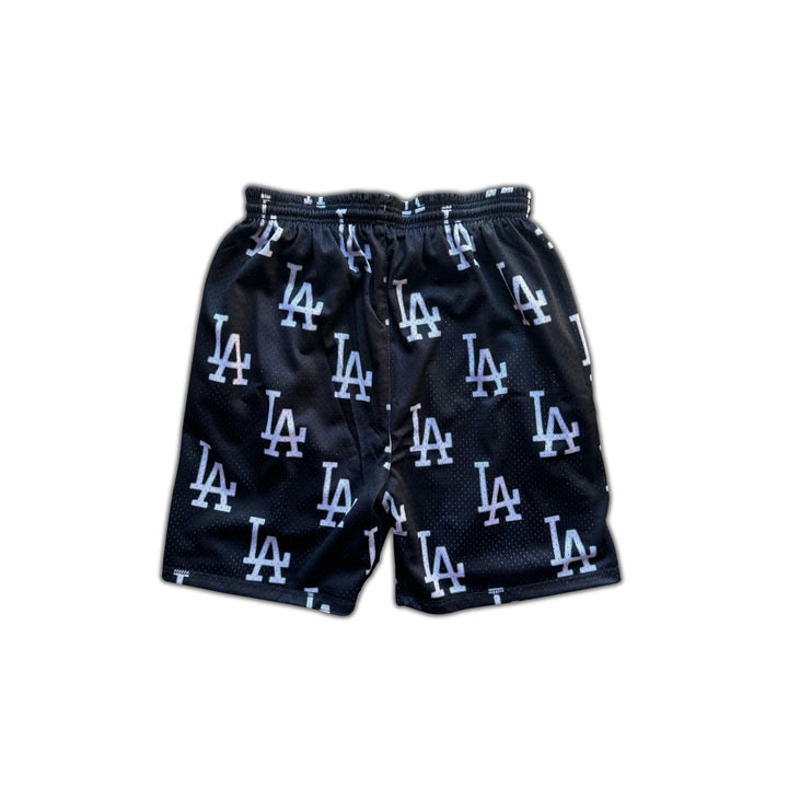 "LA" Reversible Shorts (Negro/Azul)