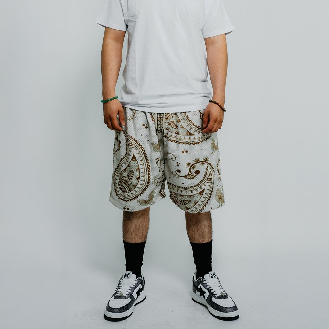 "Gallo Paisley" Shorts (Creme)