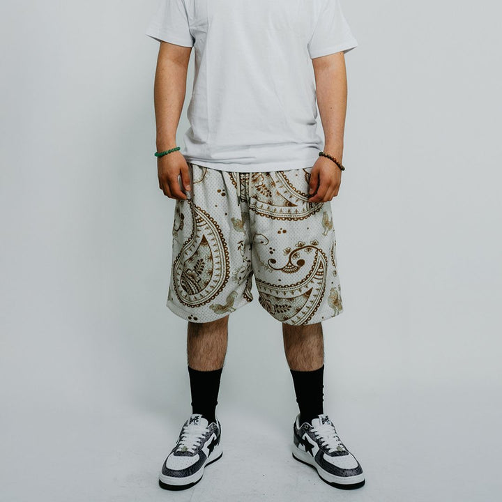 "Gallo Paisley" Shorts (Creme)