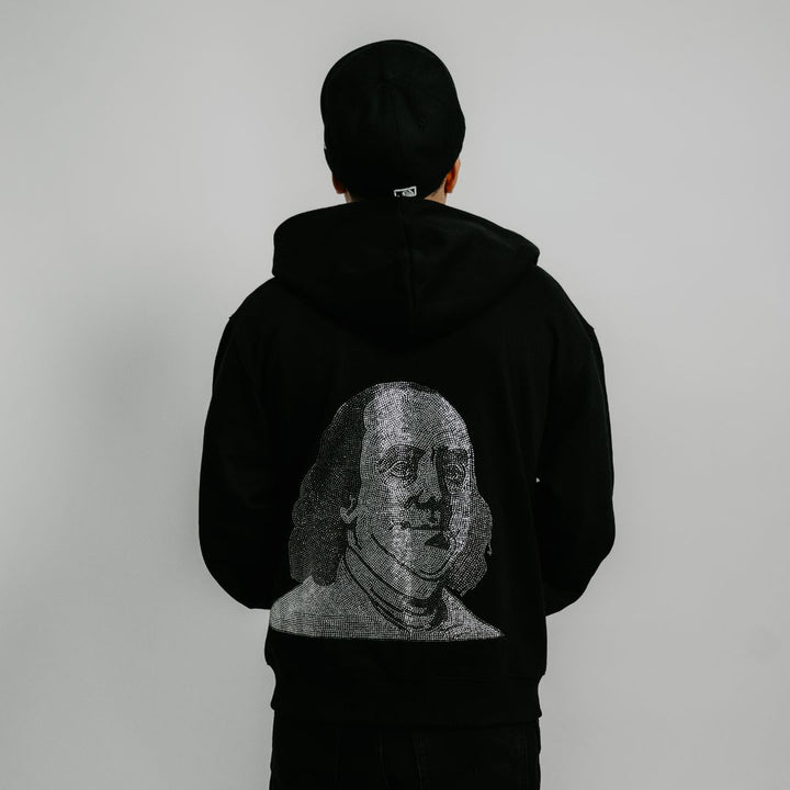 "Benjamin" Rhinestone Hoodie