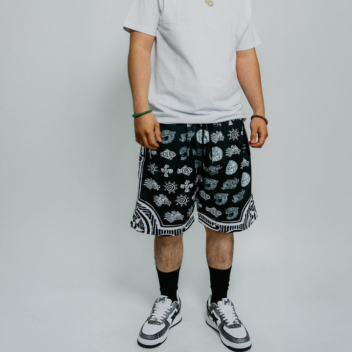 "Azteca Symbols" Shorts