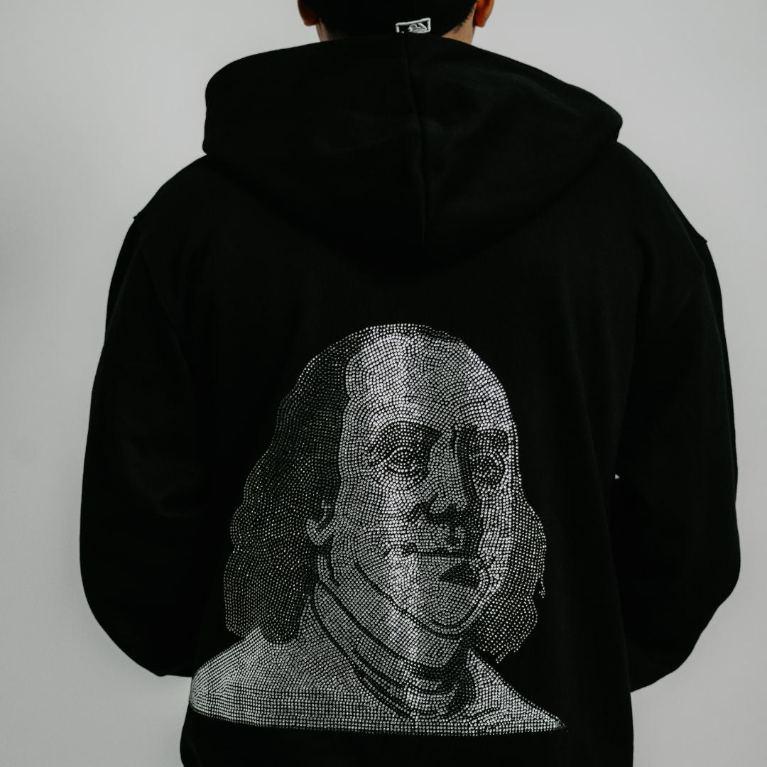 "Benjamin" Rhinestone Hoodie